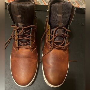 Timberland dress shoes boots tan men size 13